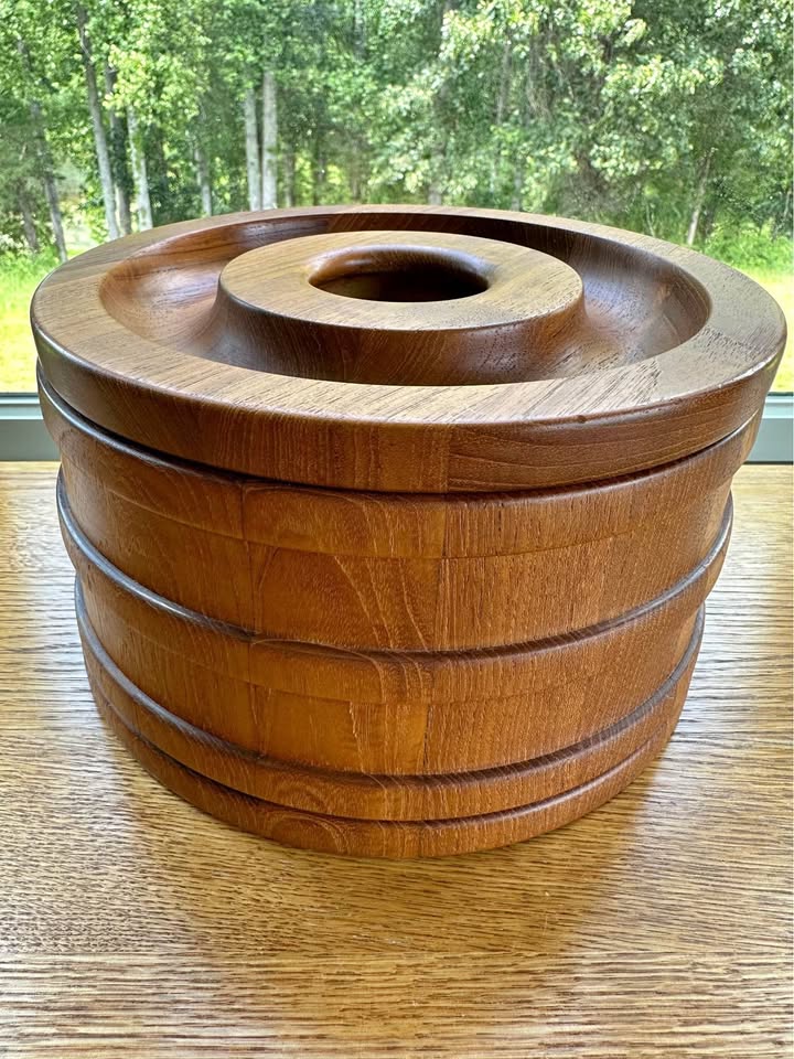 Teak Rhythm · Dansk Banded Ice Bucket, additional view — original item photo