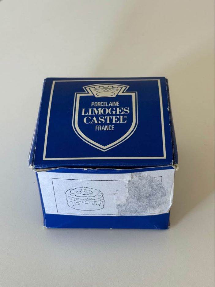 Cobalt Romance · Castel Porcelain Keepsake Box, additional view — original item photo