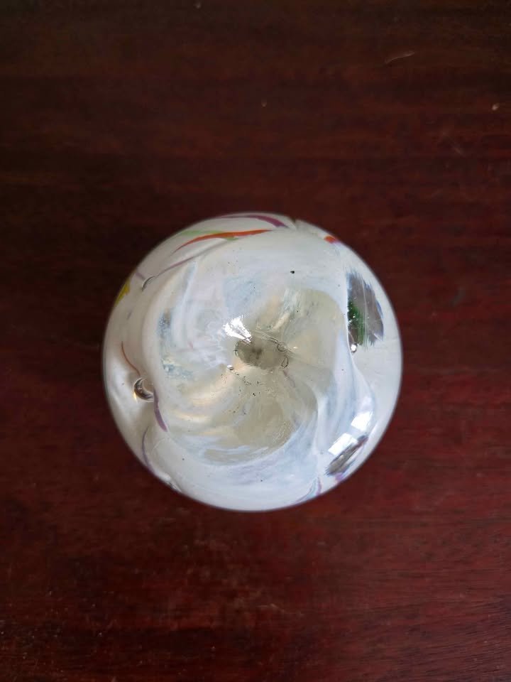 Color in Motion · Ribbon-Glass Orb Paperweight, additional view — original item photo