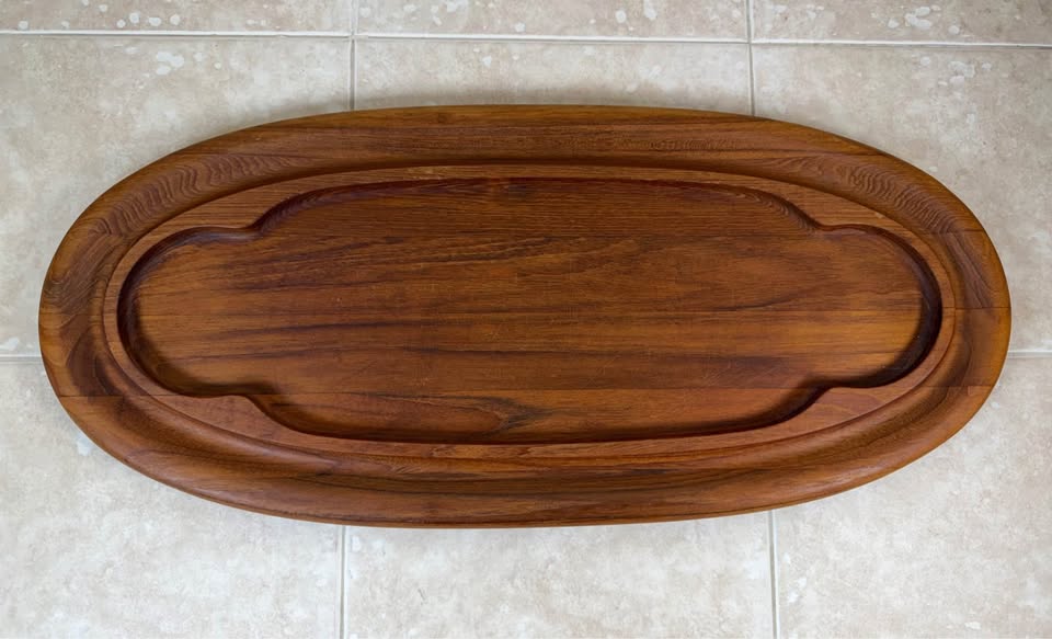 Teak Gathering · Dansk Oval Hostess Tray & Ramekins, additional view — original item photo