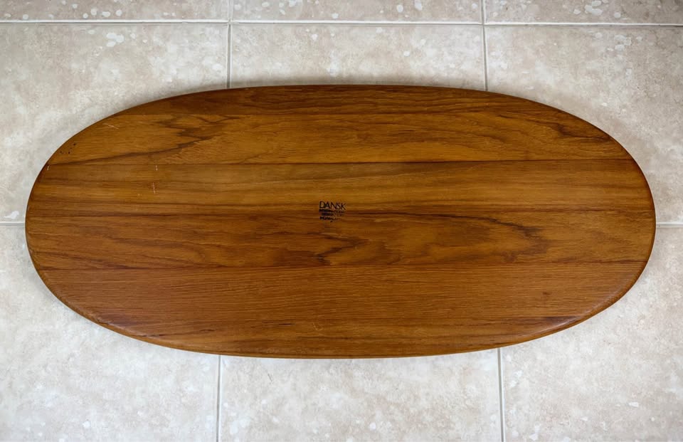 Teak Gathering · Dansk Oval Hostess Tray & Ramekins, additional view — original item photo