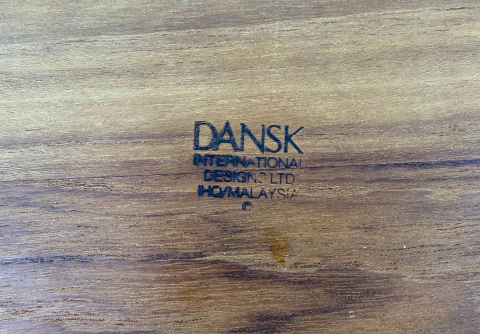 Teak Gathering · Dansk Oval Hostess Tray & Ramekins, additional view — original item photo