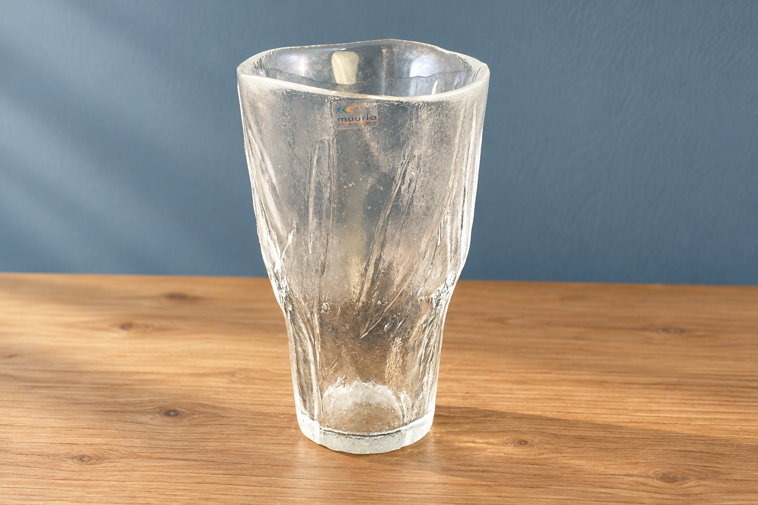 Nordic Frost · Labeled Muurla Glass Vase — original item photo Nordic Frost · Labeled Muurla Glass Vase — original item photo