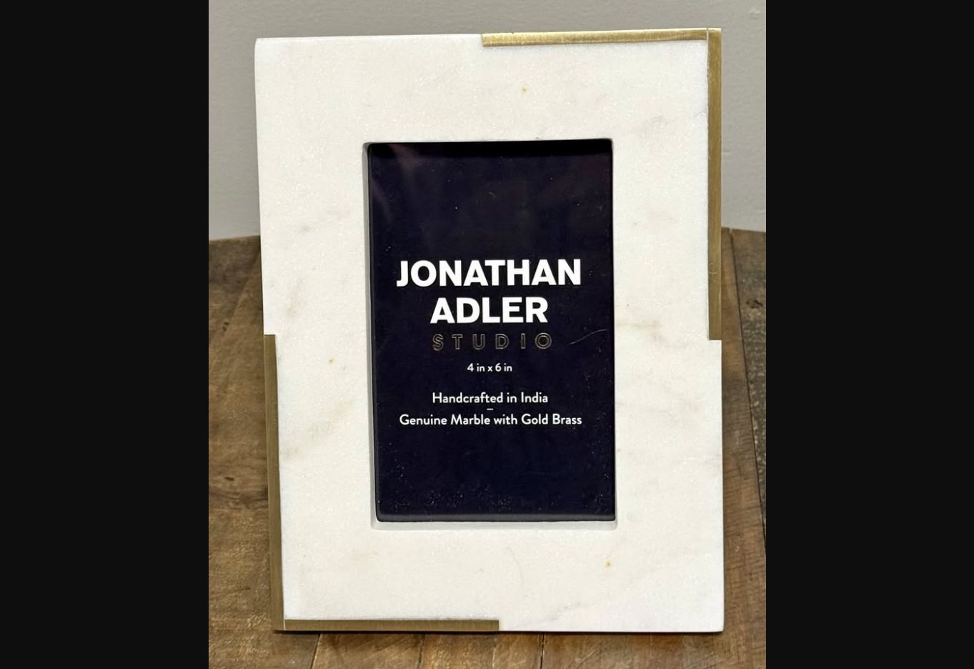 Gilt Corners · Jonathan Adler Studio Marble Frame, additional view — original item photo Gilt Corners · Jonathan Adler Studio Marble Frame, additional view — original item photo