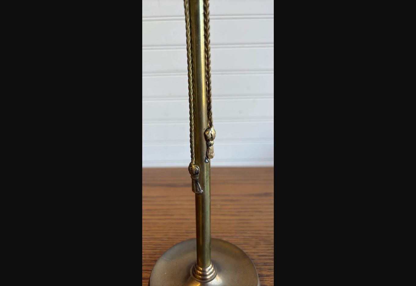 Golden Cord · Tall Tassel Brass Candlestick, additional view — original item photo