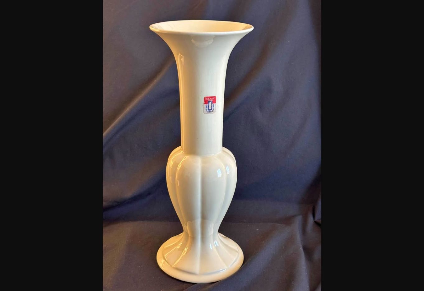 Ivory Flourish · Royal Haeger Trumpet Vase, additional view — original item photo