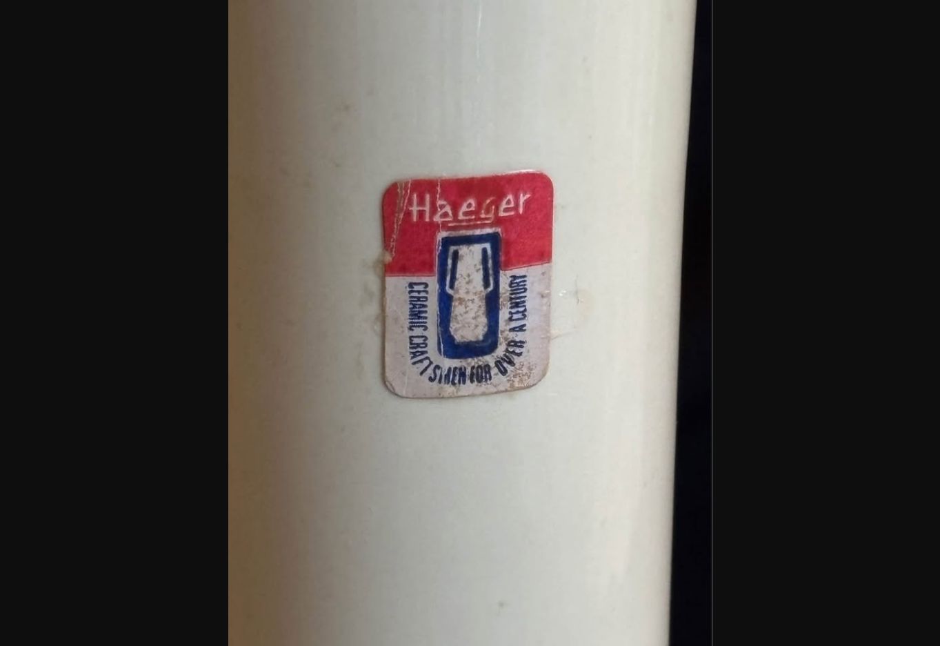 Ivory Flourish · Royal Haeger Trumpet Vase, additional view — original item photo