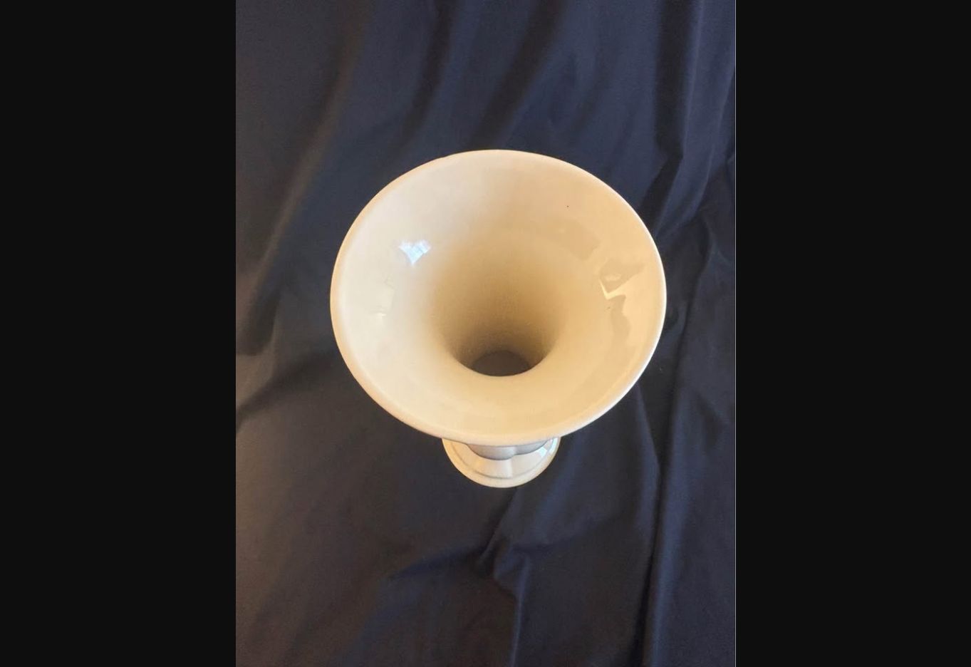 Ivory Flourish · Royal Haeger Trumpet Vase, additional view — original item photo