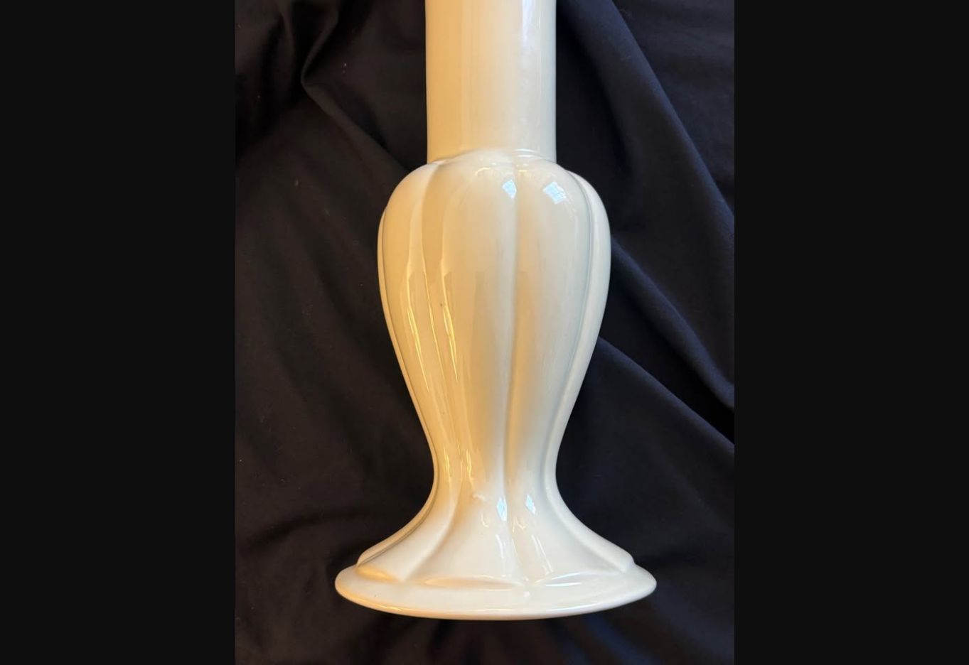 Ivory Flourish · Royal Haeger Trumpet Vase, additional view — original item photo
