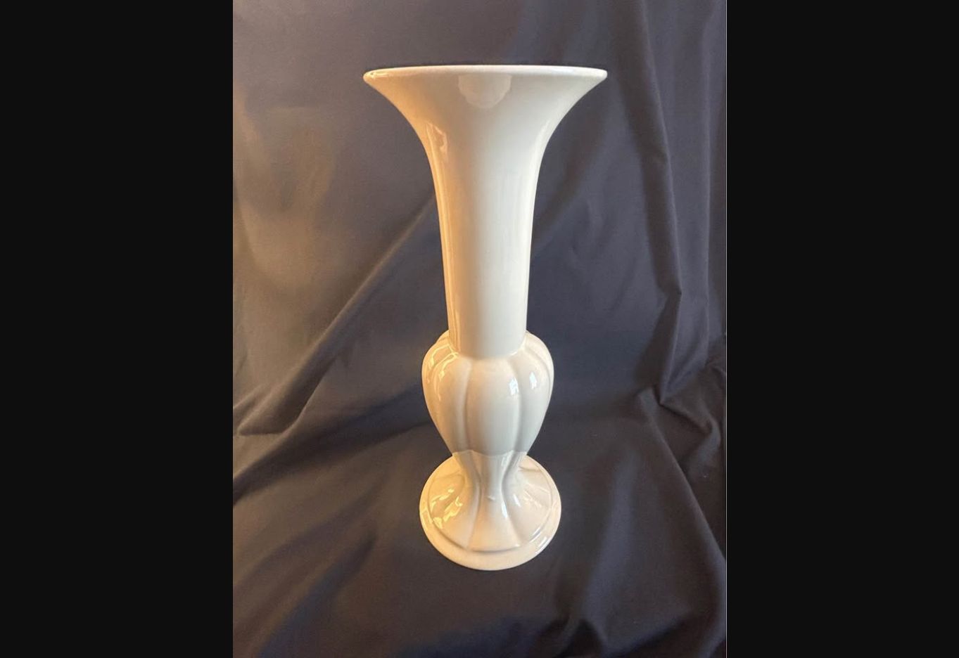 Ivory Flourish · Royal Haeger Trumpet Vase, additional view — original item photo