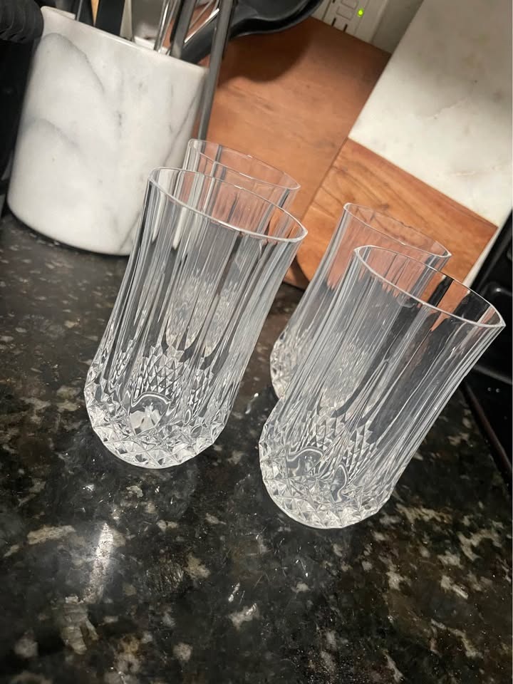 Longchamp Light · Four Cristal d’Arques Highballs, additional view — original item photo