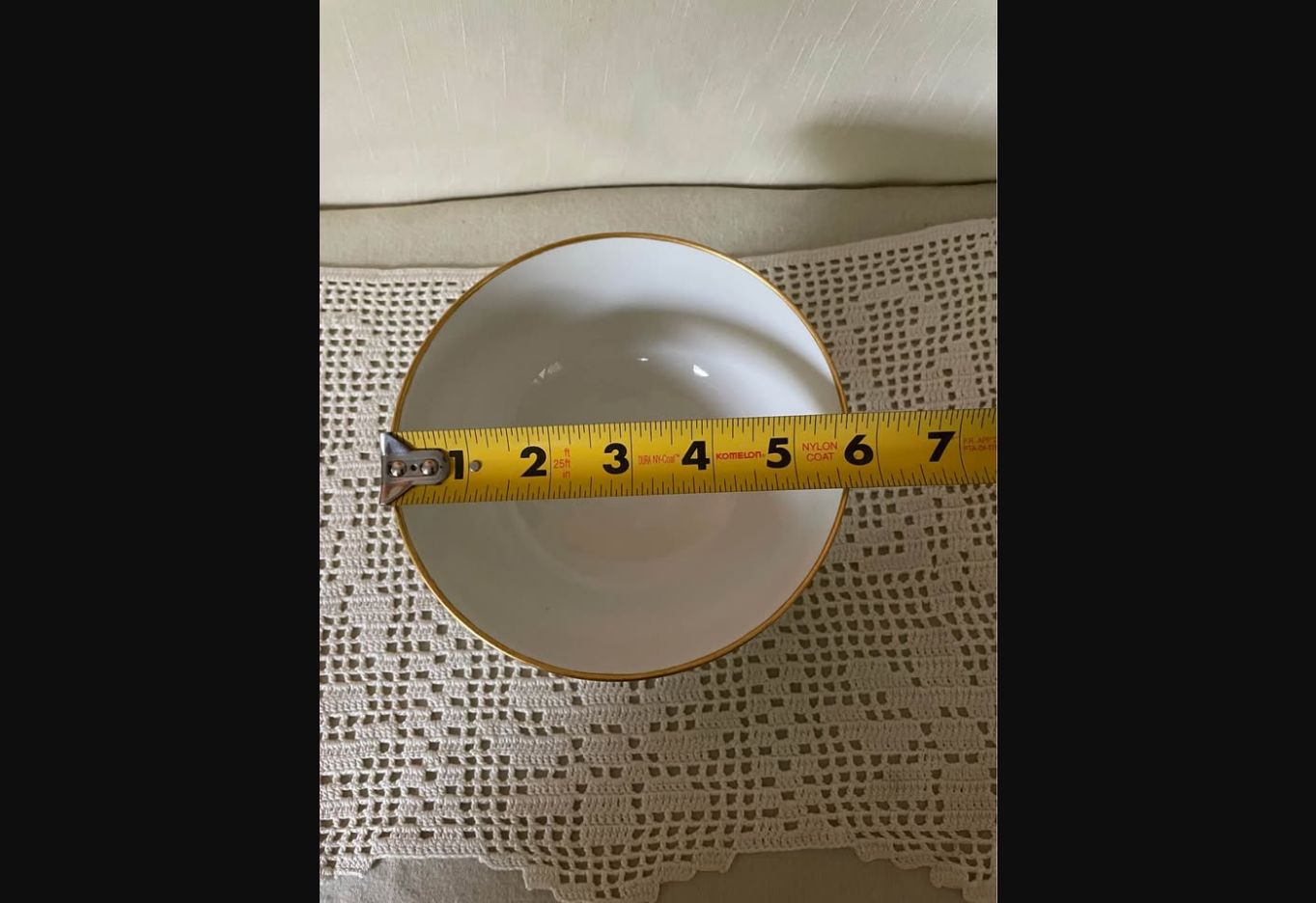 Mint Garland · T&V Limoges Pedestal Bowl, additional view — original item photo