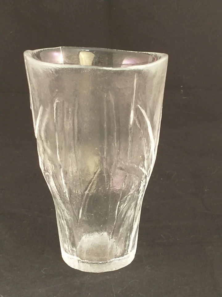 Nordic Frost · Labeled Muurla Glass Vase, additional view — original item photo Nordic Frost · Labeled Muurla Glass Vase, additional view — original item photo