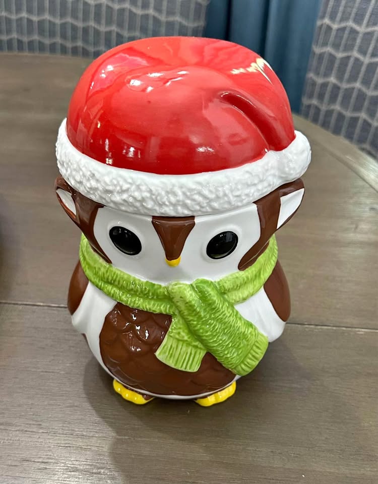 Fireside Owl · Holiday Jar Candle Holder — original item photo
