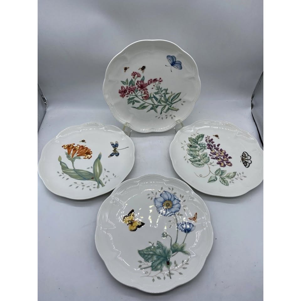Meadow Quartet · Lenox Butterfly Accent Plates — original item photo