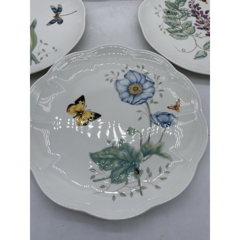 Meadow Quartet · Lenox Butterfly Accent Plates, additional view — original item photo