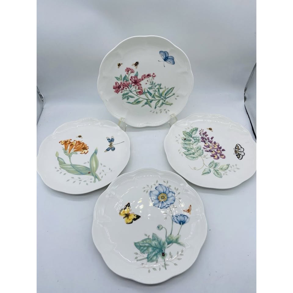 Meadow Quartet · Lenox Butterfly Accent Plates, additional view — original item photo