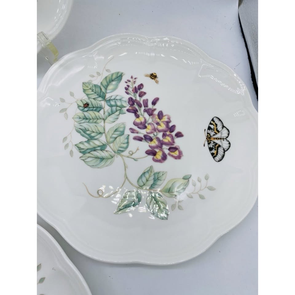 Meadow Quartet · Lenox Butterfly Accent Plates, additional view — original item photo