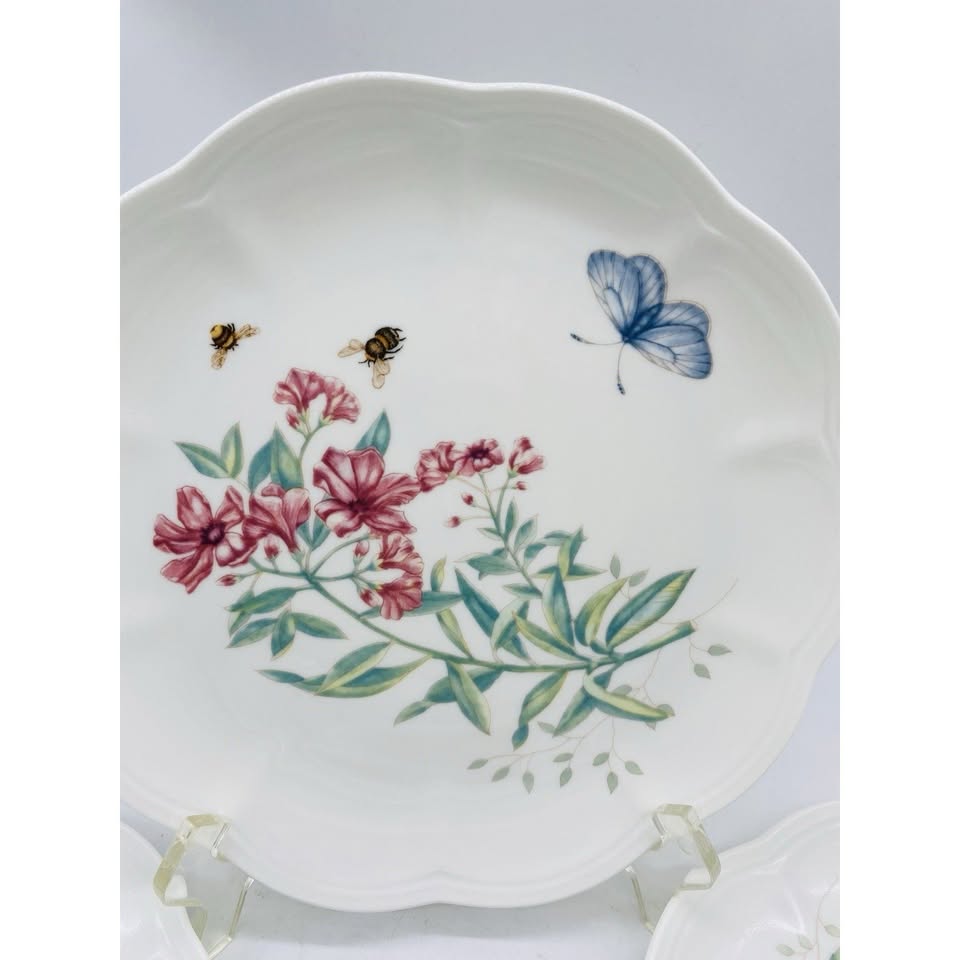 Meadow Quartet · Lenox Butterfly Accent Plates, additional view — original item photo