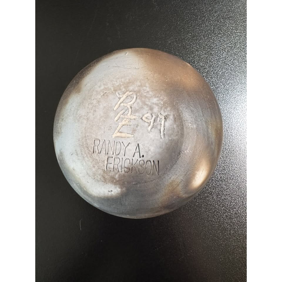 Randy A. Erickson Mini Vase · Smoky Glaze & Marked Base, additional view — original item photo Randy A. Erickson Mini Vase · Smoky Glaze & Marked Base, additional view — original item photo