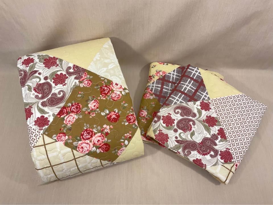 Rose Garden Quilt & Two Shams · 98 × 90-Inch Queen Set, additional view — original item photo
