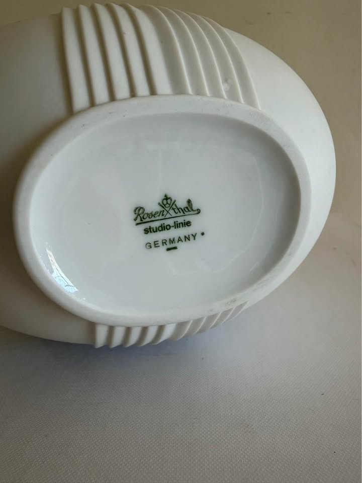 Ivory Rhythm · Rosenthal Sculptural Porcelain Vase, additional view — original item photo