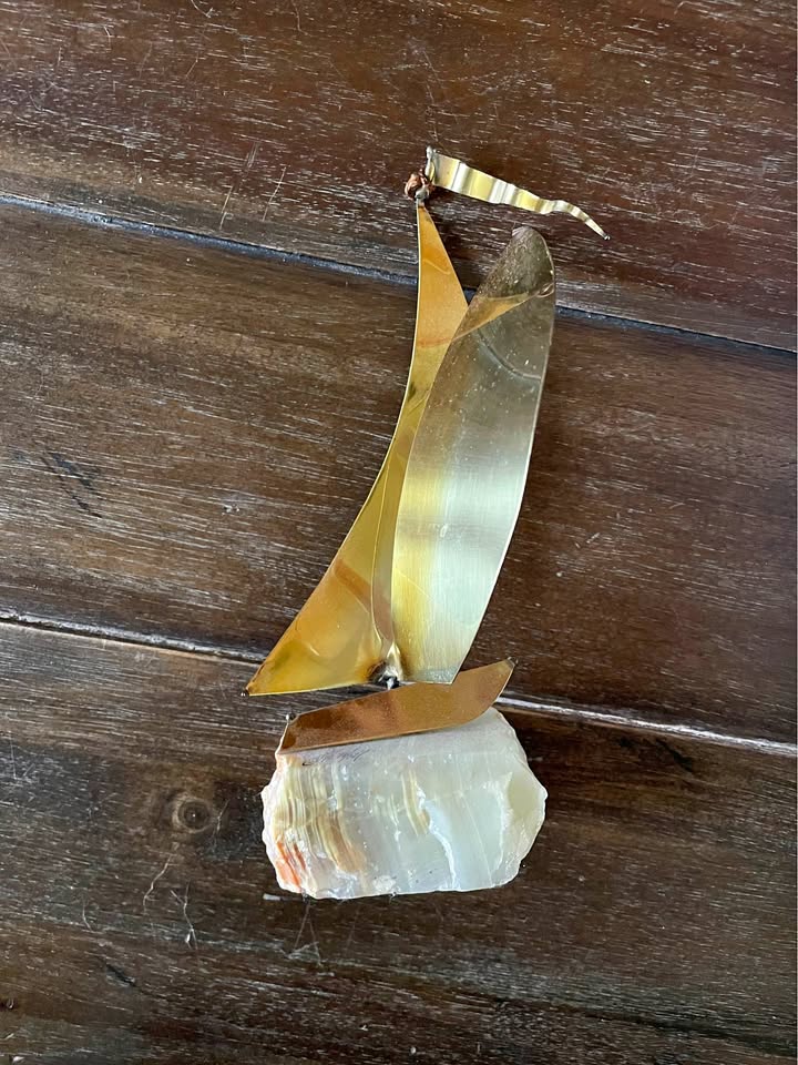 Golden Sail · Signed DeMott Brass Sculpture, additional view — original item photo