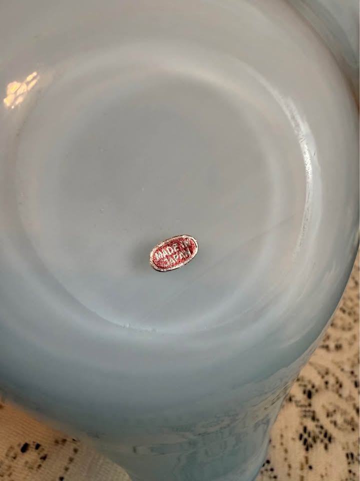 Teal Folded Glass Bowl · Japanese Tricorn Form, additional view — original item photo