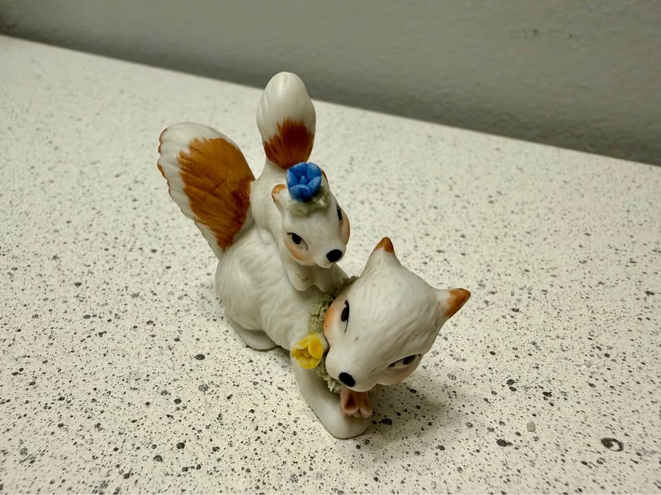 Forest Companions · Skunk and Squirrel Pair, additional view — original item photo Forest Companions · Skunk and Squirrel Pair, additional view — original item photo
