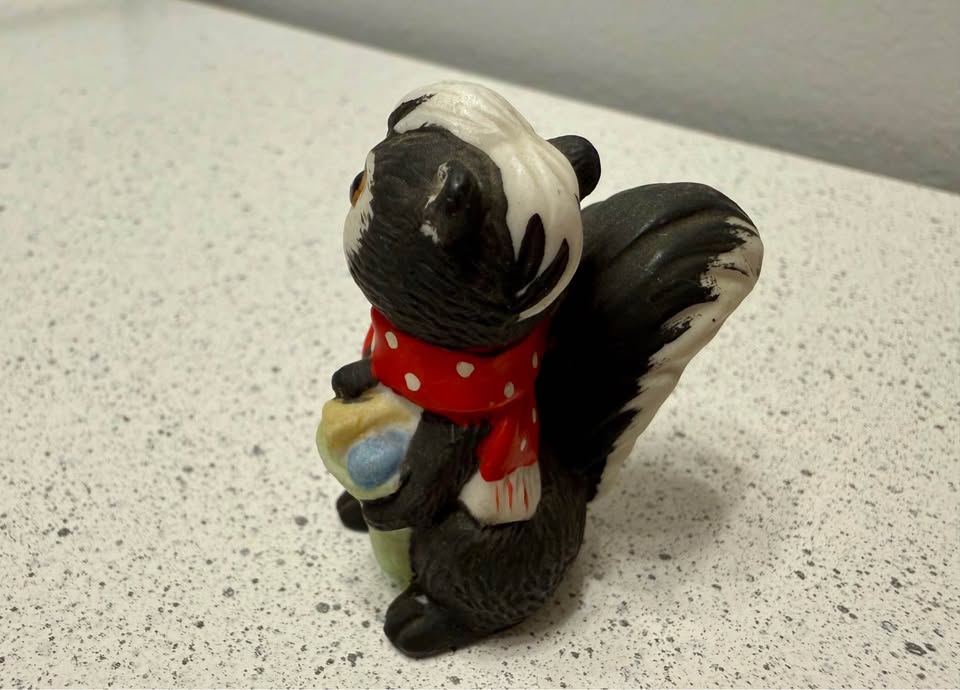 Forest Companions · Skunk and Squirrel Pair, additional view — original item photo Forest Companions · Skunk and Squirrel Pair, additional view — original item photo